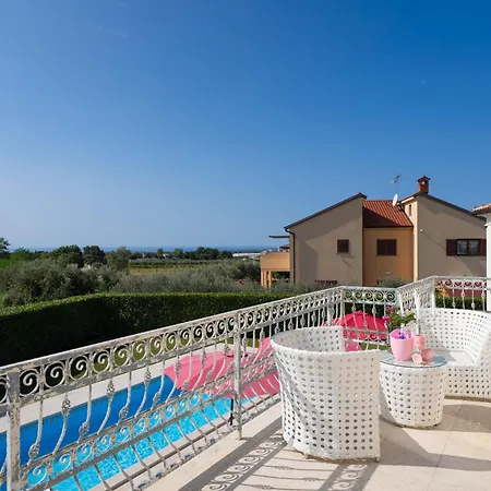 Bincila For 12 People Near Porec With Sea View & Beautiful Garden Villa *