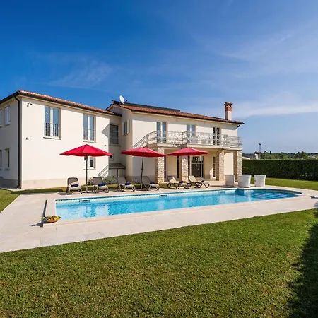 Bincila For 12 People Near Porec With Sea View & Beautiful Garden Villa